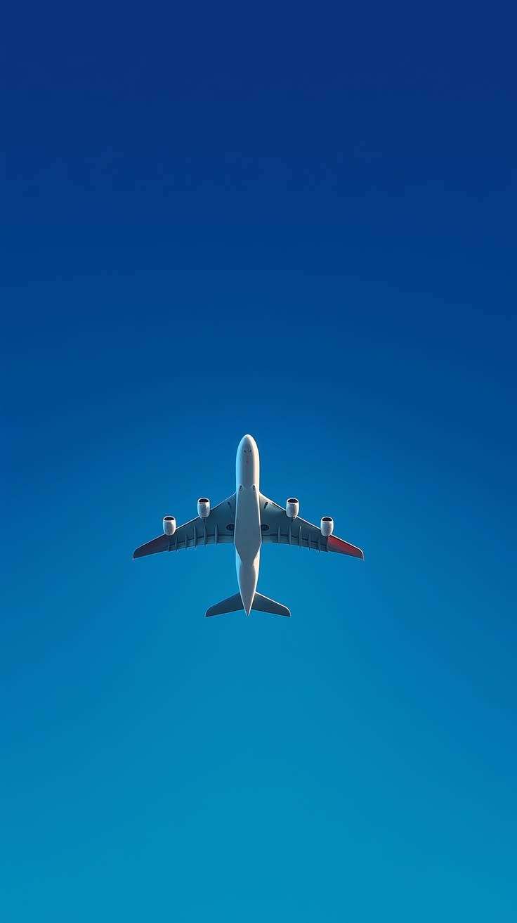 Airplane preparing for departure